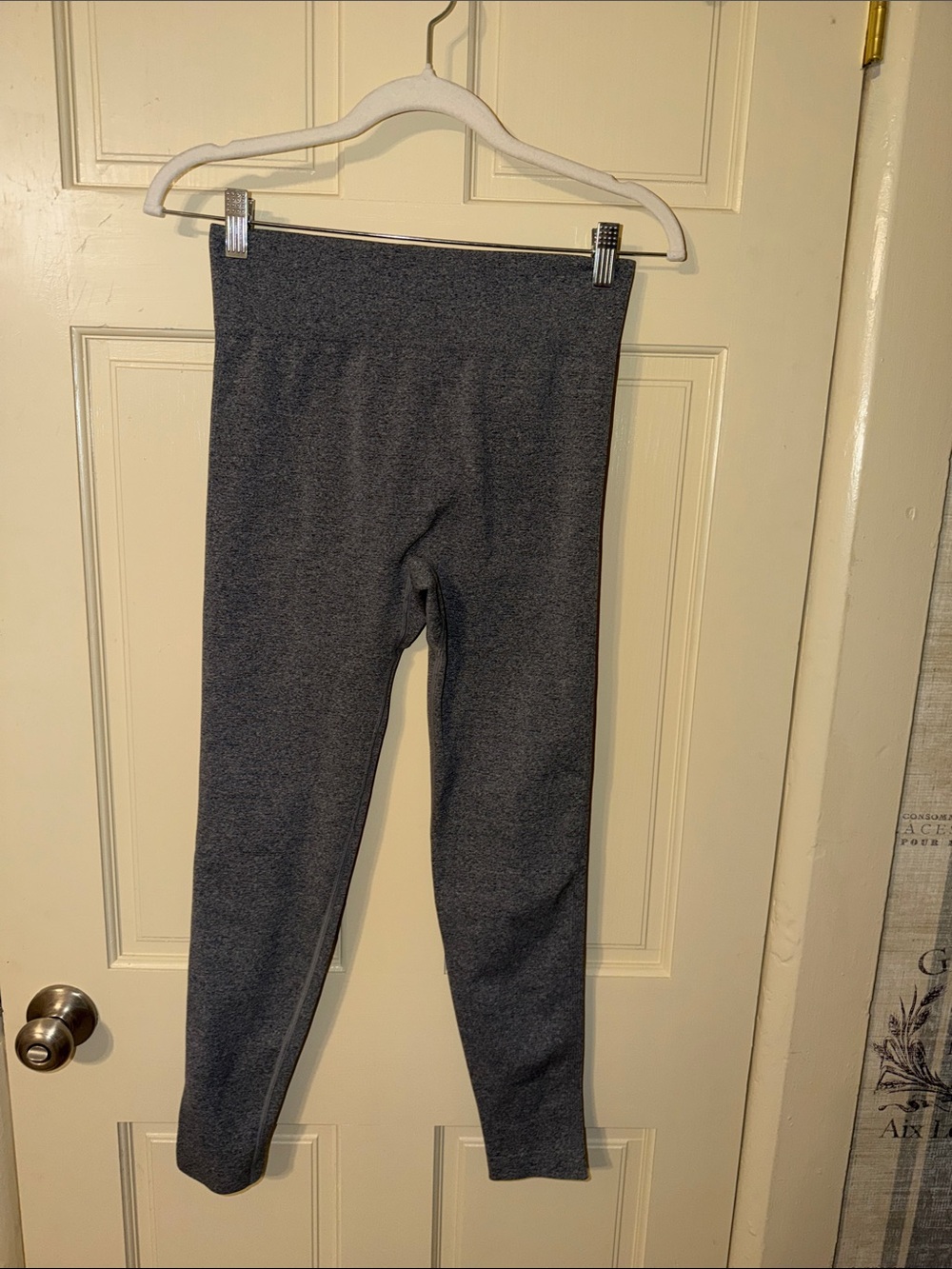 OQQ Women’s Grey Stretch Leggings